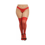 CB - X - Dreamgirl Plus Size Sheer Thigh - High Stockings