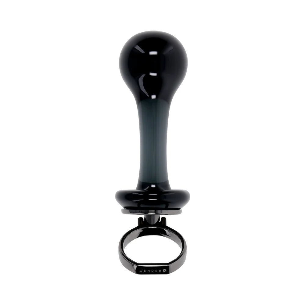 CB-X - Gender X Blow Pop Black Glass Anal Plug