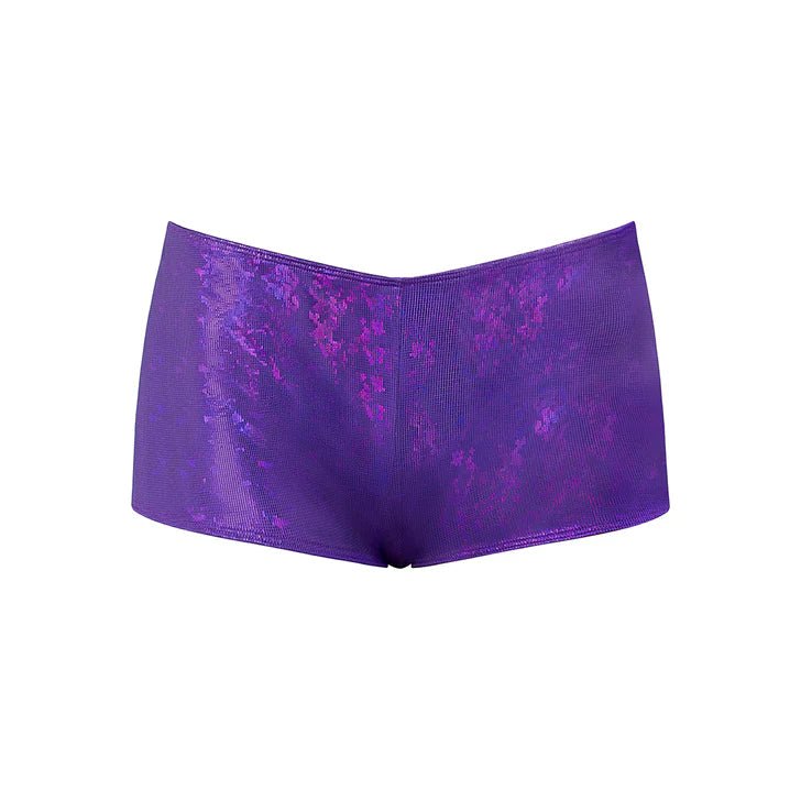 CB - X - Magic Silk Glimmer Purple Disco Mini Boy Shorts