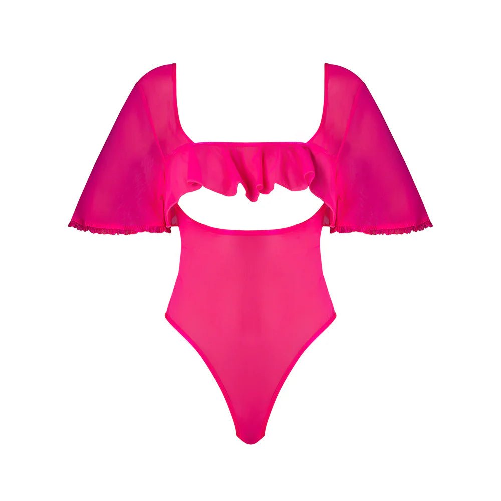 CB - X - Magic Silk Pink Kink Flutter Sleeve Teddy