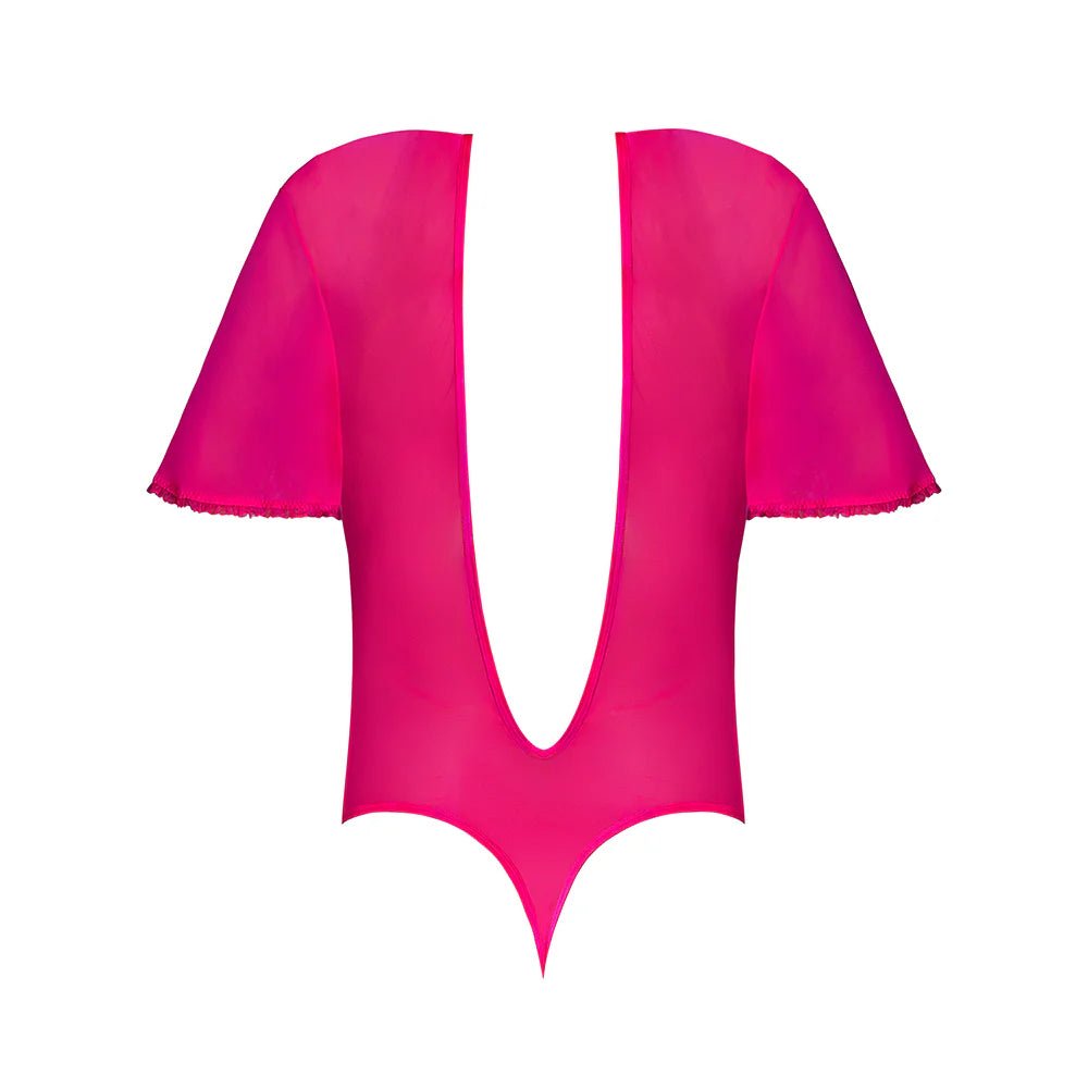 CB - X - Magic Silk Pink Kink Flutter Sleeve Teddy