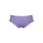CB - X - Magic Silk Sheer Passion Cheeky Hipster Boy Short Queen - Purple
