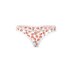 CB - X - Magic Silk Sweet Treats Peach Print Crotchless Thong Panties
