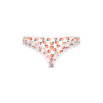 CB - X - Magic Silk Sweet Treats Peach Print Crotchless Thong Panties