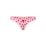 CB - X - Magic Silk Sweet Treats Strawberry Print Crotchless Thong Panties