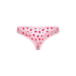 CB - X - Magic Silk Sweet Treats Strawberry Print Crotchless Thong Panties
