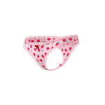 CB - X - Magic Silk Sweet Treats Strawberry Print Crotchless Thong Panties