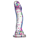 CB - X - Neo Elite Glow - in - the - Dark Hanky Panky 7.5" Confetti Silicone Dildo