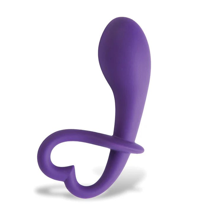 CB - X - OhMiBod LoveLife Dare 4" Purple Curved Silicone Anal Plug