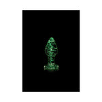 CB - X - Ouch! Glow - in - the - Dark Glass Anal Plugs