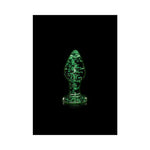 CB - X - Ouch! Glow - in - the - Dark Glass Anal Plugs