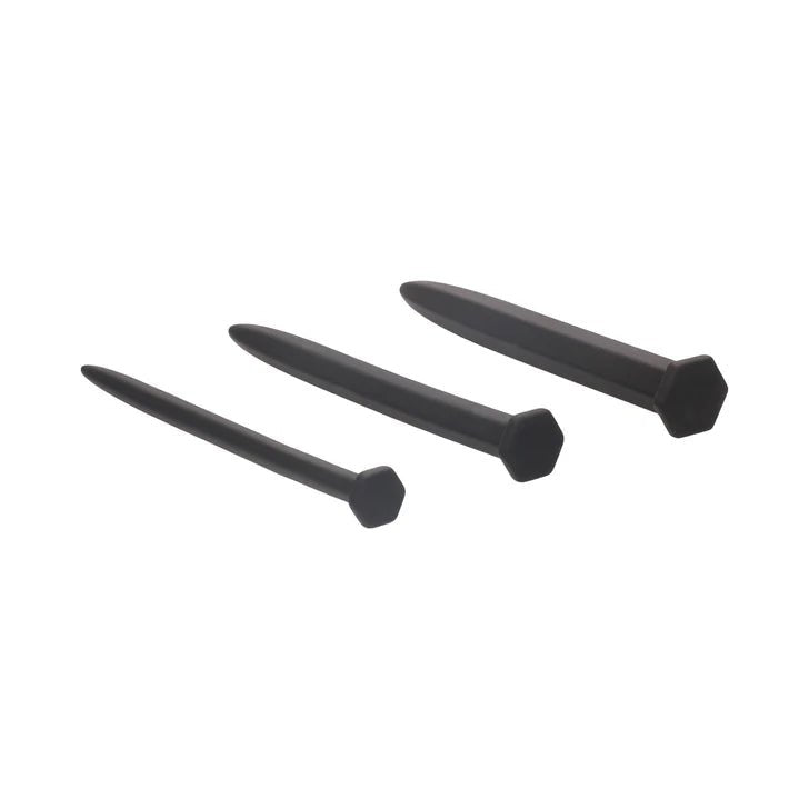 CB - X - Ouch! Silicone "Nails" Beginner - Friendly Urethral Sounds - Set of 3