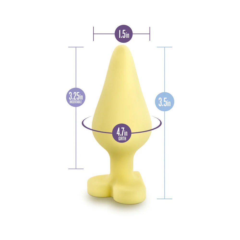 CB - X - Play with Me Naughty Yellow Candy Hearts 'Spank Me' Anal Plug