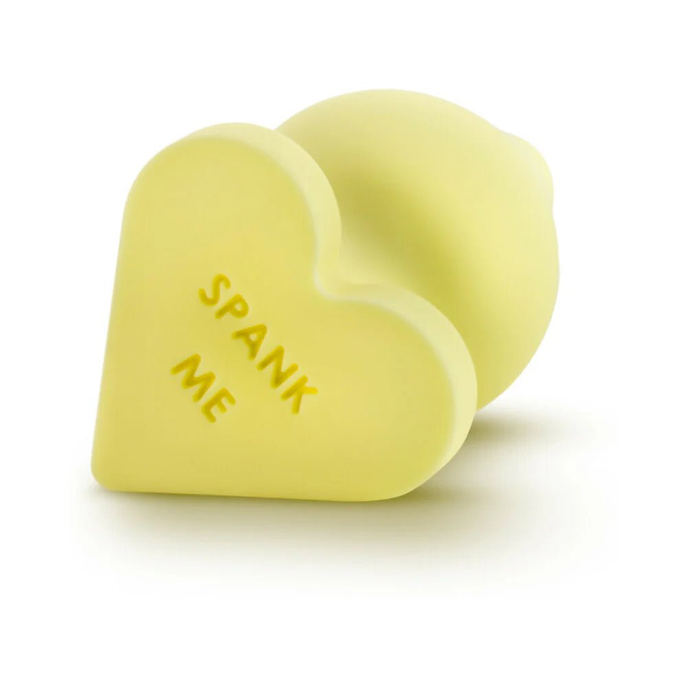 CB - X - Play with Me Naughty Yellow Candy Hearts 'Spank Me' Anal Plug