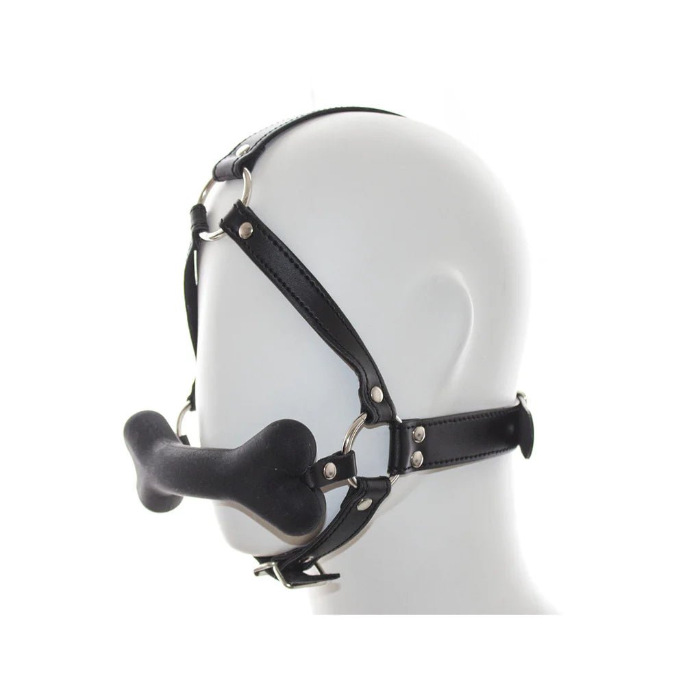 CB-X - Ple'sur Full Head Harness Dog Bone Gag