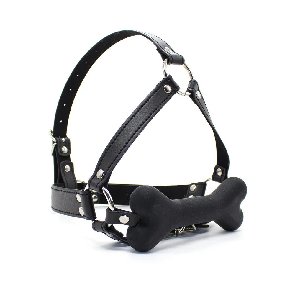 CB-X - Ple'sur Full Head Harness Dog Bone Gag