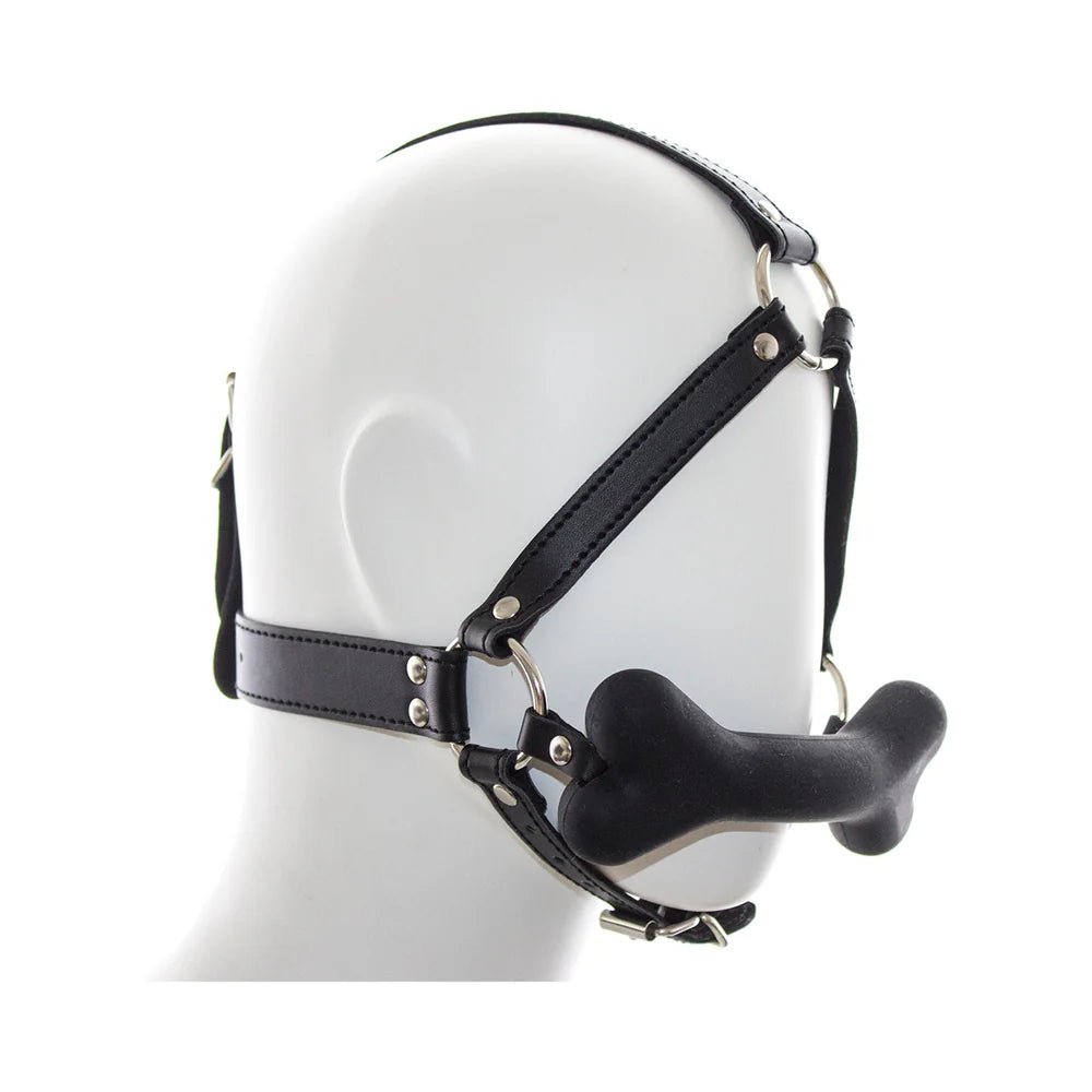 CB-X - Ple'sur Full Head Harness Dog Bone Gag