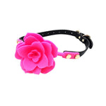 CB-X - Ple'sur Hot Pink Flower Breathable Silicone Gag