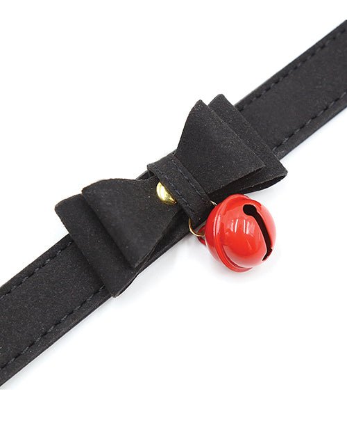 CB-X - Ple'sur Red Bell Bow Tie Collar