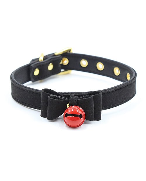CB-X - Ple'sur Red Bell Bow Tie Collar