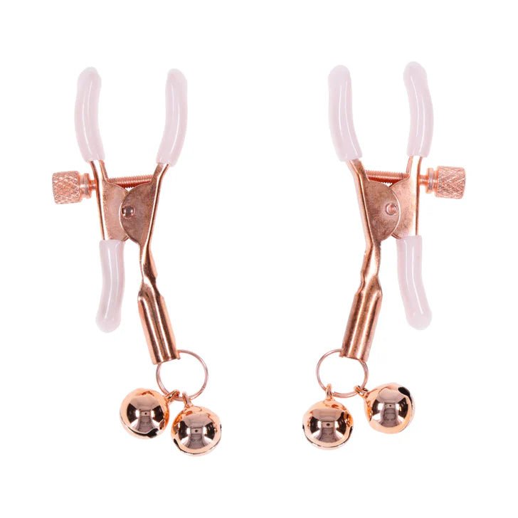 CB - X - Sex & Mischief Peaches 'n CreaMe Bell Nipple Clamps