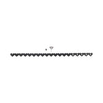 CB - X - Sportsheets Sex & Mischief Adjustable Heart Day BDSM Collar - Black