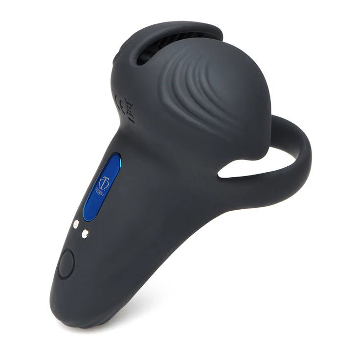 CB - X - Trinity Men Remote Controlled Taint Vibrator with Cock & Ball Ring