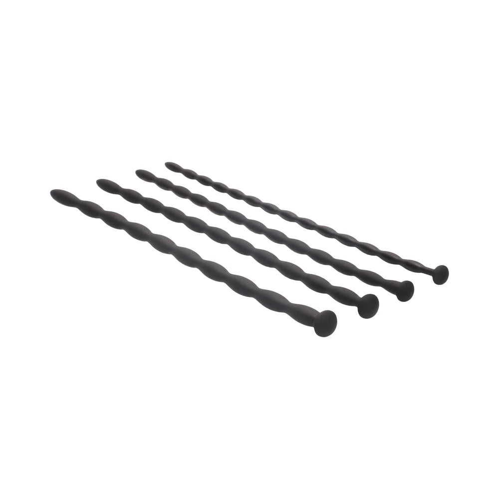 CB-X - Urethral Sounding Advanced Silicone Spiral Screw Sounding Plug Set