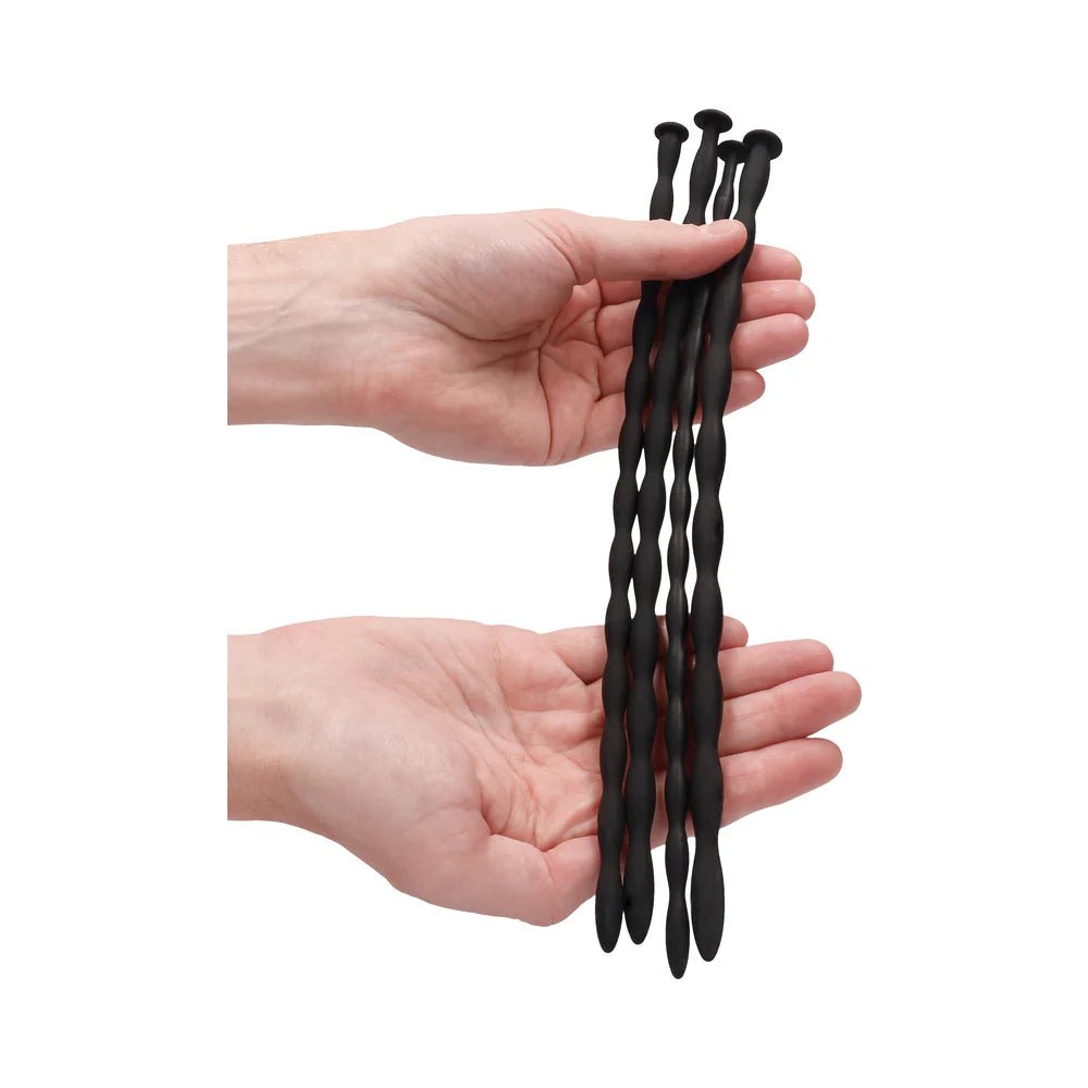 CB-X - Urethral Sounding Advanced Silicone Spiral Screw Sounding Plug Set