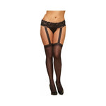 CB - X - Dreamgirl Plus - Size Stretch Lace Suspender Garter Belt and Stockings