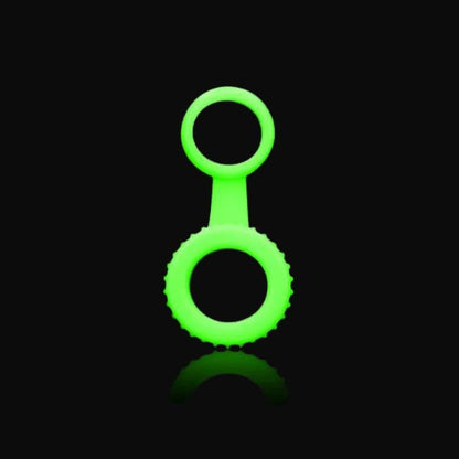 Glow-in-the-Dark Silicone Cock Ring & Ball Strap