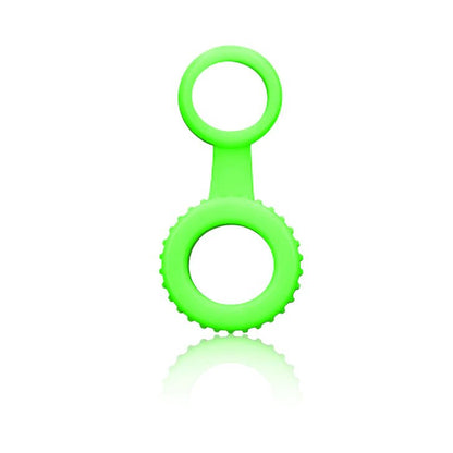 Glow-in-the-Dark Silicone Cock Ring & Ball Strap