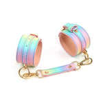 CB - X - Hello, Sexy! Hot Bitch Iridescent Rainbow BDSM Cuffs