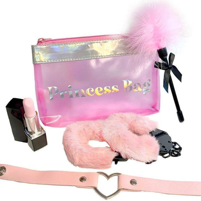 Princess Holographic Bag with 4 Piece Kinky Sex Toys Set