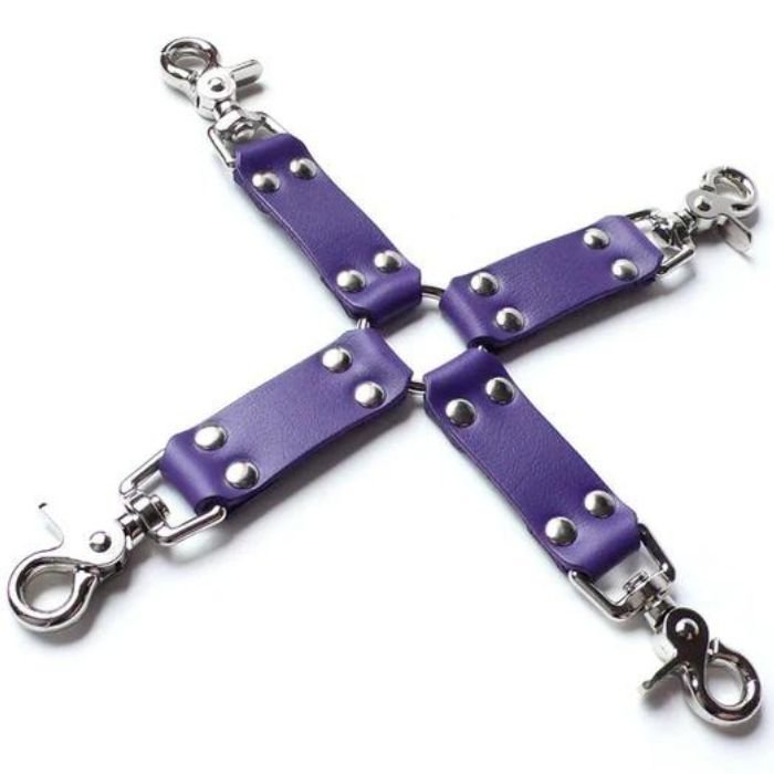 CB - X - Kinklab Bondage Basics Leather Hog Tie - 4 colors