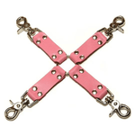 CB - X - Kinklab Bondage Basics Leather Hog Tie - 4 colors