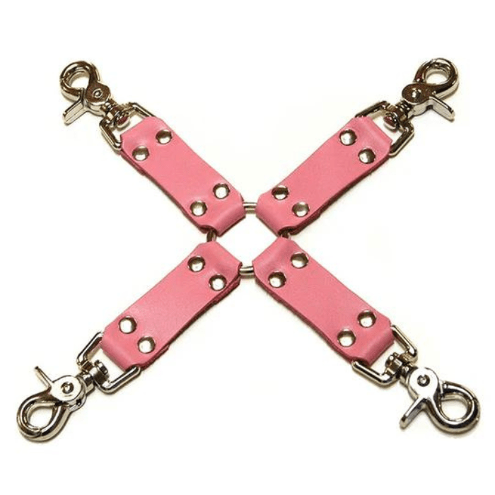 CB - X - Kinklab Bondage Basics Leather Hog Tie - 4 colors