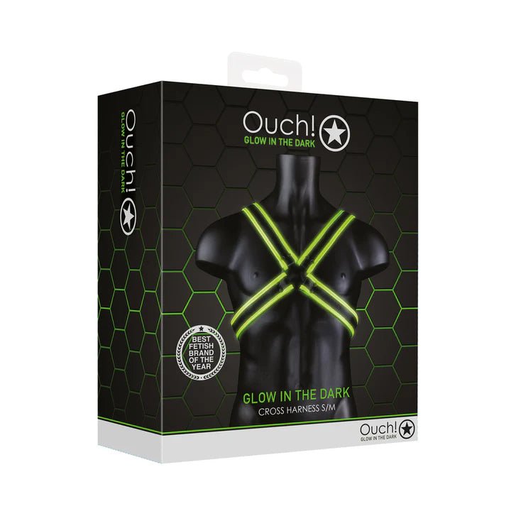 CB - X - Men's Glow - in - the - Dark Chest Harness Neon Green
