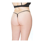 CB - X - Metallic Scallop Stretch Lace Crotchless G - String - One Size XL