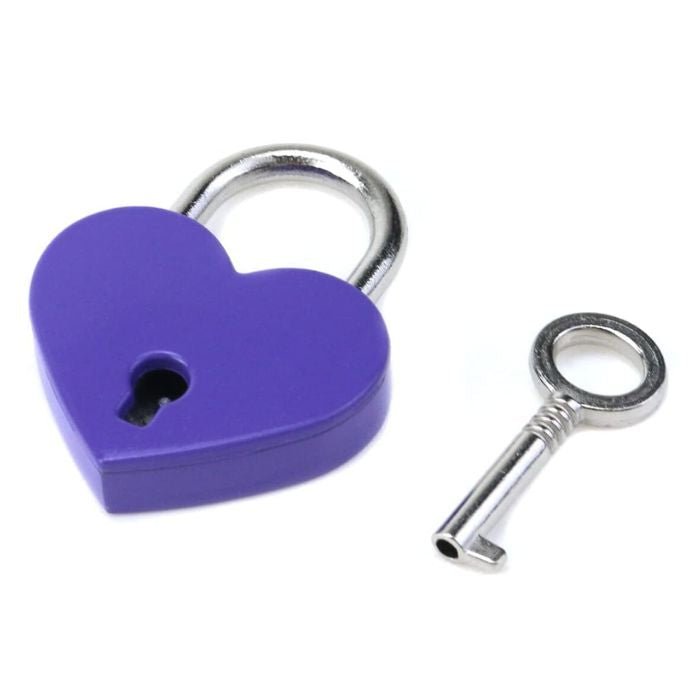 CB - X - Mini Heart Padlock - Purple