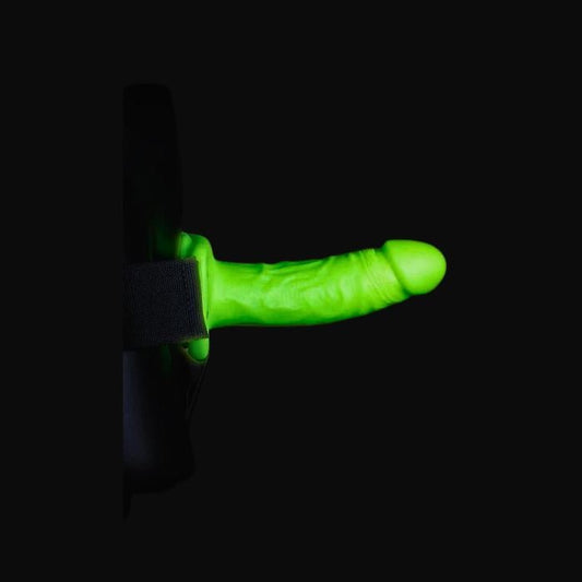 CB - X - Hollow Strap - On Harness with 6" Glow in the Dark Dildo