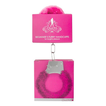 Ouch! Quick-Release Furry Hot Pink Handcuffs