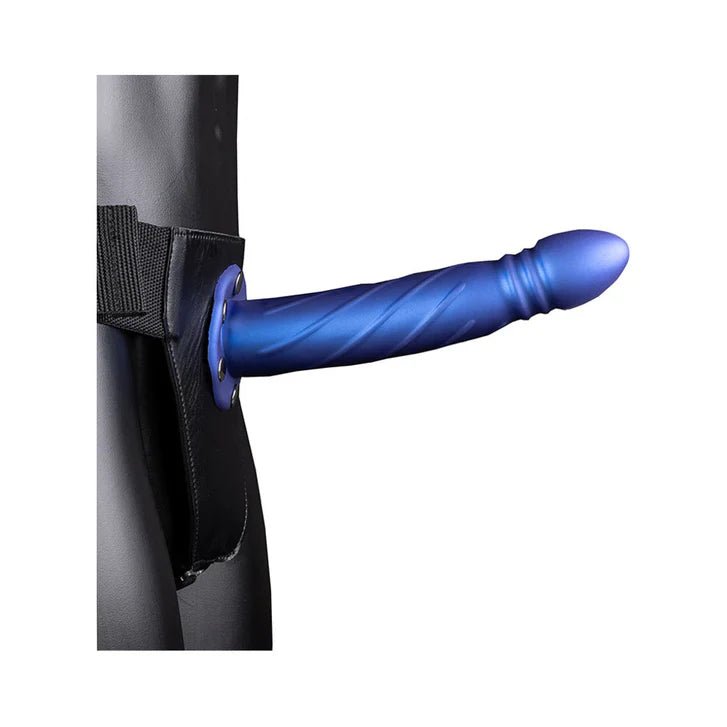 Ouch! Twisted 8" Hollow Strap-On Harness with Dildo