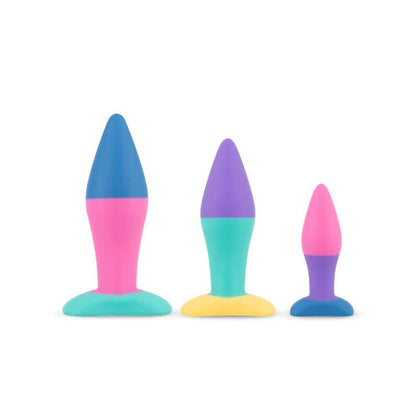 PMV20 Koda Multicolor 3-Piece Silicone Butt Plug Set