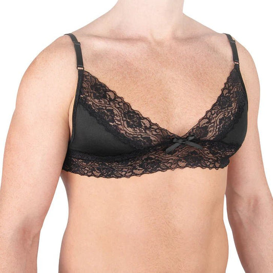 Prowler Male Lace Bra - Black