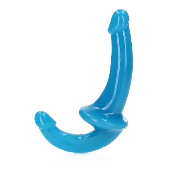 RealRock Glow-in-the-Dark 8" Strapless Strap-On Dildo