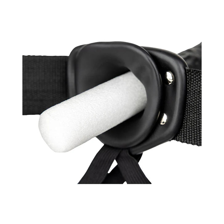 CB - X - RealRock Realistic 10 inch Hollow Strap - On Harness with Dildo