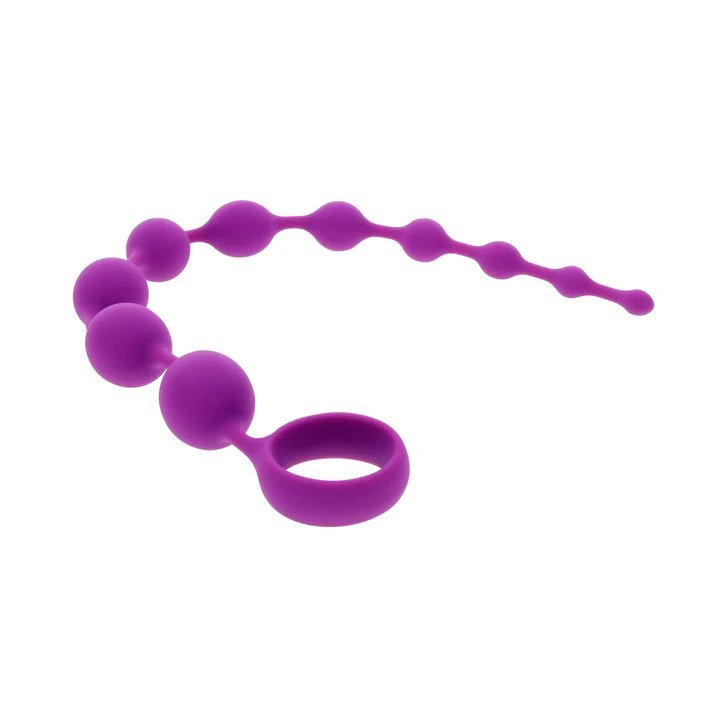 Selopa 14" Long Silicone Anal Beads - Purple