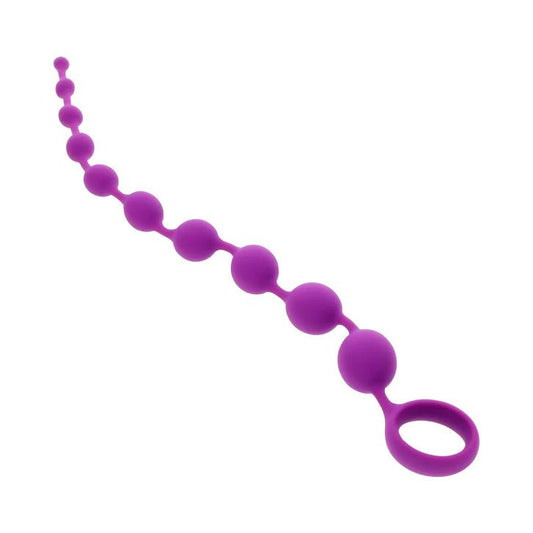 Selopa 14" Long Silicone Anal Beads - Purple