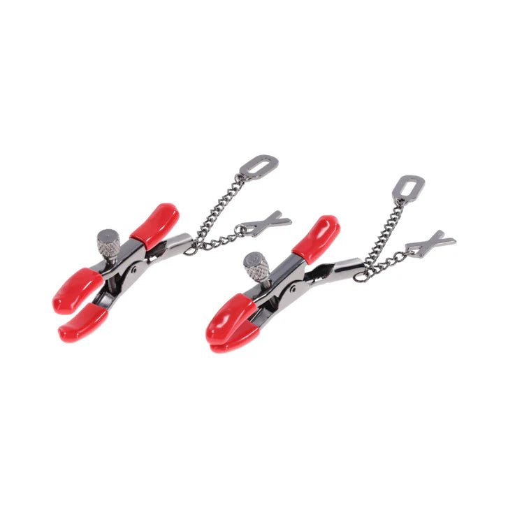 CB - X - Sex & Mischief Ex's & Oh's Adjustable Nipple Clamps